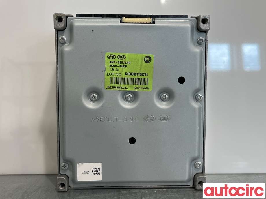 Bilstereo forsterker til Hyundai Kona 2017-2021 (Type I, Fase 1) (HYUNDAI|96370K4000)
