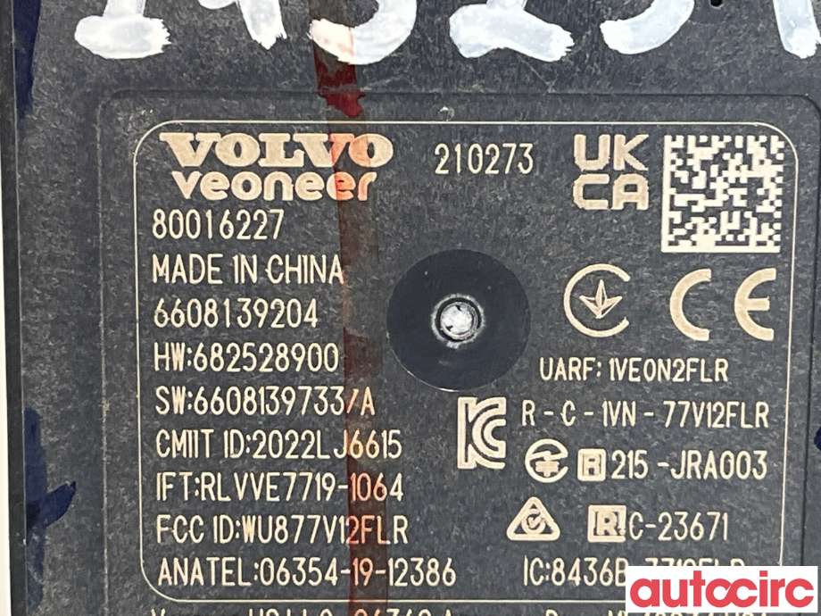 Sensor radar til Volvo EX30 2023-->>  (VOLVO|80016227)