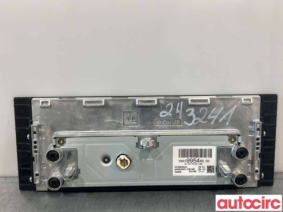 Multimedia display (MCU - Media Controller Unit) til Opel Mokka E 2020-->> (Type II)  (OPEL|9863995480|)