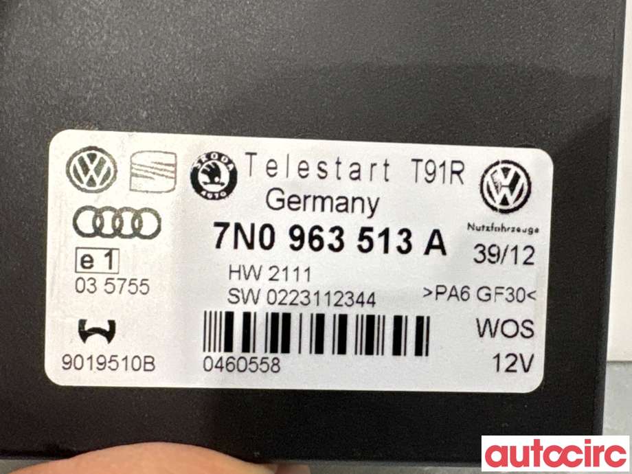 Styreenhet diverse til VW Tiguan 2011-2016 (Type I, Fase 2)  (VOLKSWAGEN|7N0963513B|9019510B|7N0963513A)