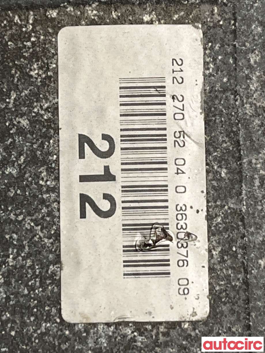 Girkasse automat til Mercedes E-Klasse 2009-2013 (Fase 1) (W212) (W212) (MERCEDES|A2122707503|OM722908|A212270750380)