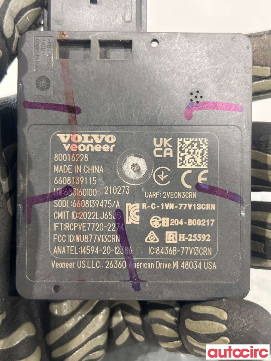 Sensor radar til Volvo EX30 2023-->>  (VOLVO|80016228|6608139115)