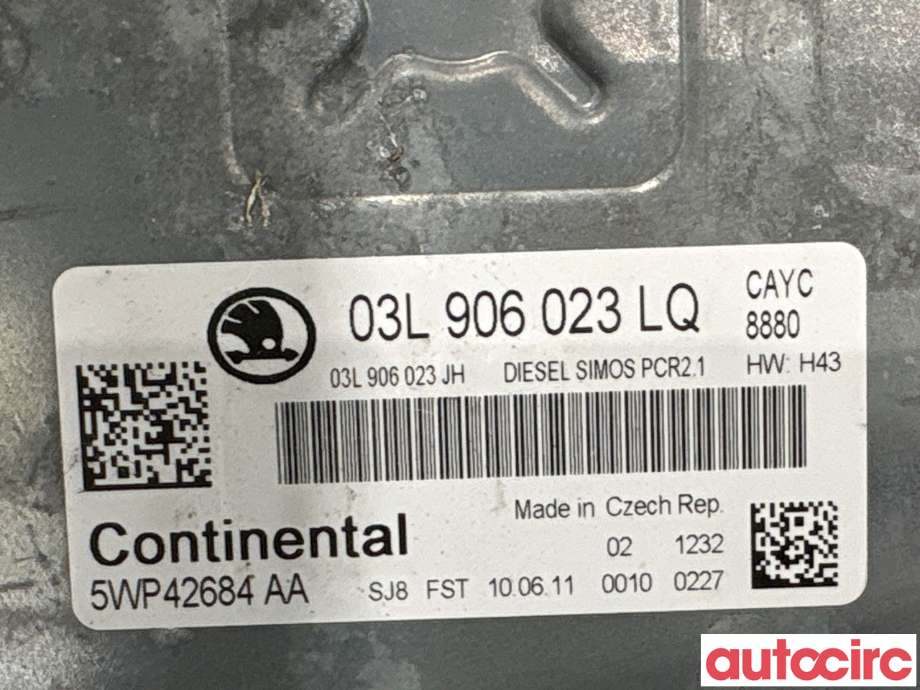 Styreenhet motor til Škoda Octavia 2009-2013 (Type II, Fase 2) (SKODA|03L906023LQ|5WP42684AA)