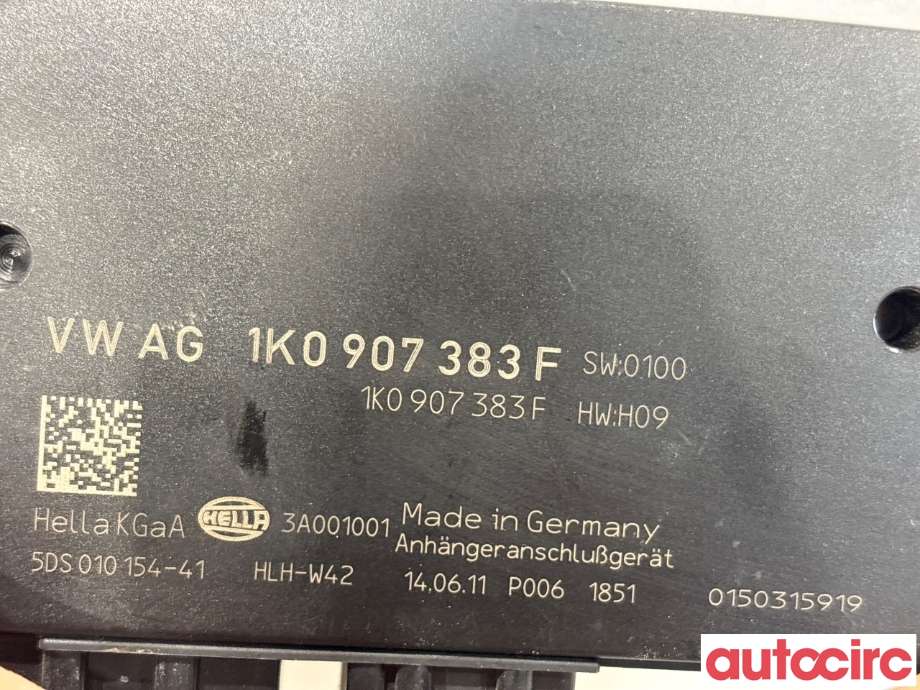 Styreenhet hengerfeste til Škoda Octavia 2009-2013 (Type II, Fase 2) (SKODA|1K0907383F|5DS010154-41)
