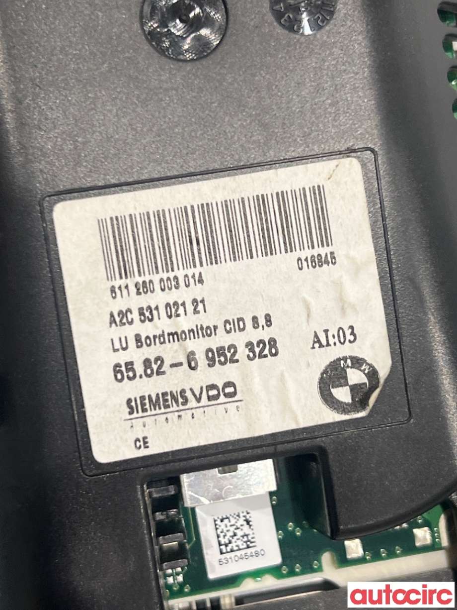 Multimedia display (MCU - Media Controller Unit) til BMW 5-Serie 2003-2010 (E60/E61) (E60/E61) (BMW|65829193758||65826952328)