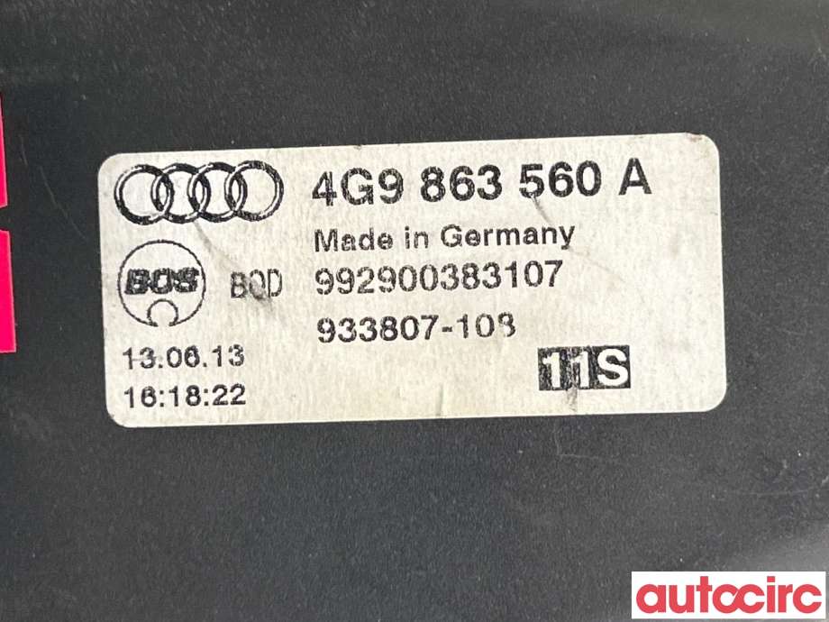 Bagasjerom rollon til Audi A6, Allroad 2012-2014 (Type III, Fase 1) (C7) (C7) (AUDI|4G9863560A|)