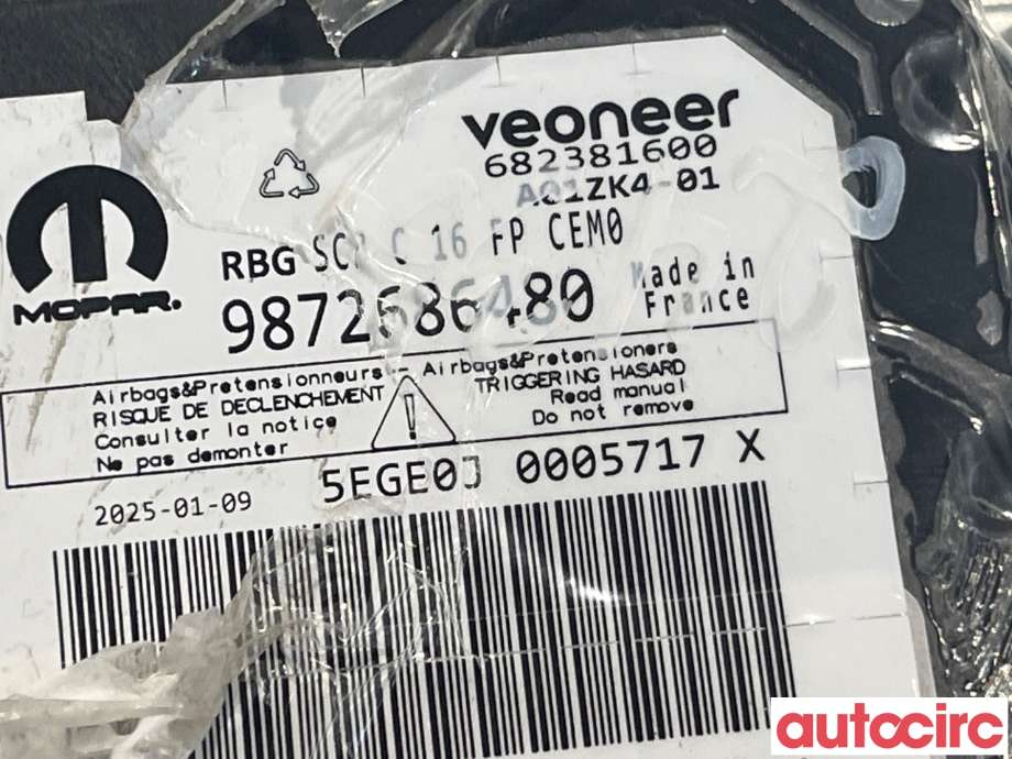 Airbag elektronikk til Opel Mokka E 2020-->> (Type II) (OPEL|9872686480)