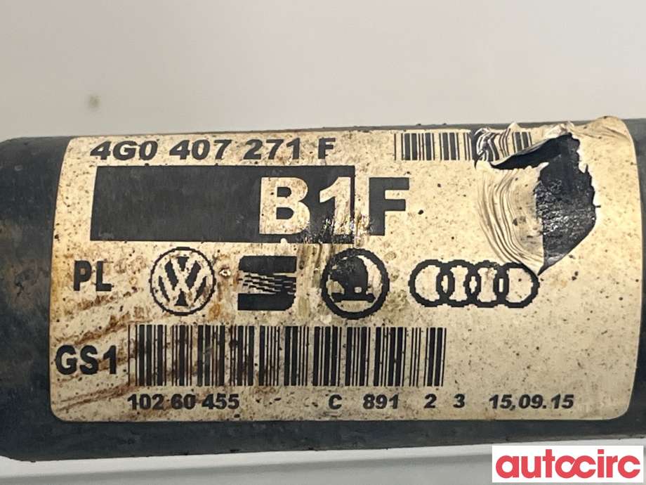 Drivaksel høyre foran til Audi Q5 2012-2017 (Type I, Fase 2)  (AUDI|4G0407271F)