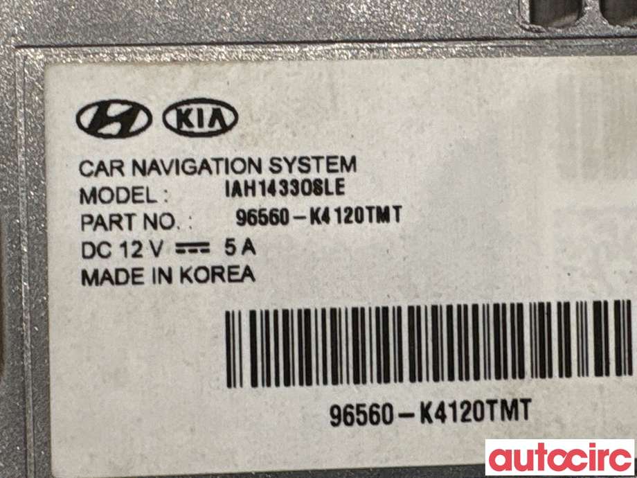 Bilstereo navigasjon til Hyundai Kona 2017-2021 (Type I, Fase 1) (HYUNDAI|96560K4120TMT|IAH14330SLE|96560-K4120TMT)