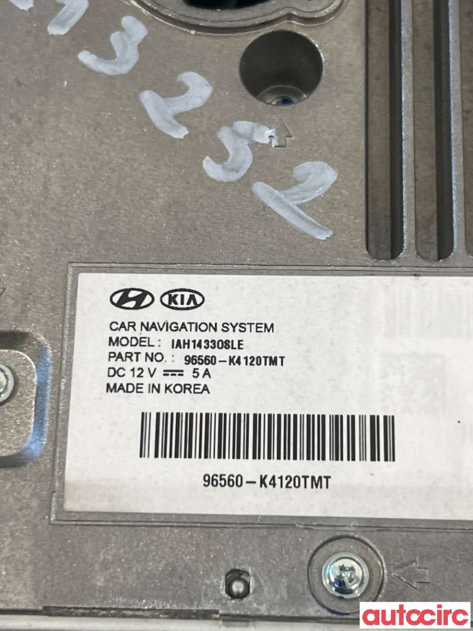 Bilstereo navigasjon til Hyundai Kona 2017-2021 (Type I, Fase 1) (HYUNDAI|96560K4120TMT|96560-K4120TMT)