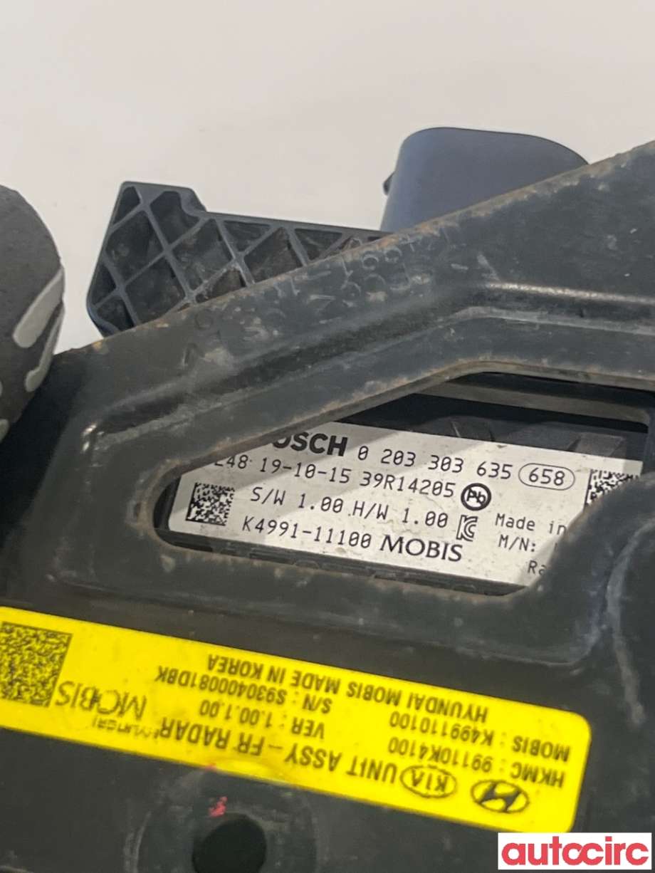 Sensor radar til Hyundai Kona 2017-2021 (Type I, Fase 1) (HYUNDAI|99110K4100|0203303635|K4991-11100)