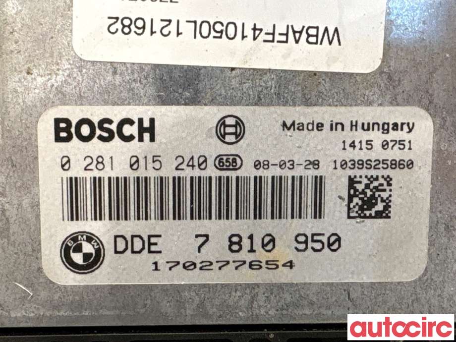 Styreenhet motor til BMW X5 2007-2013 (E70) (E70) (BMW|13617810950|0281015240|7810950)
