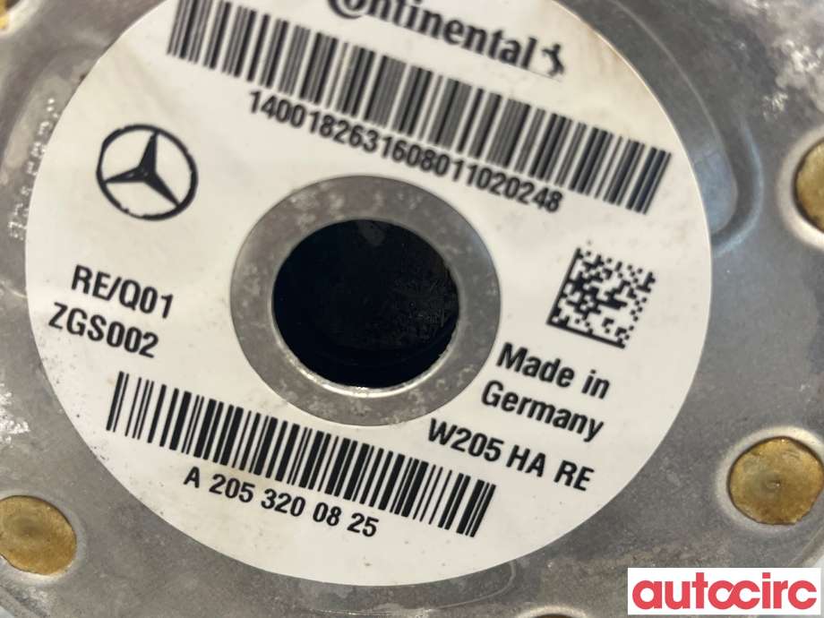 Fjær foran nivå luftpute/belg til Mercedes C-Klasse 2014-2018 (Fase 1) (W205) (W205) (MERCEDES|A2053200825)