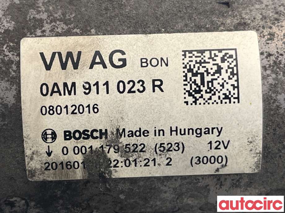 Starter til VW Golf VII 2012-2017 (Fase 1) (VOLKSWAGEN|0AM911023N|0AM911023R)