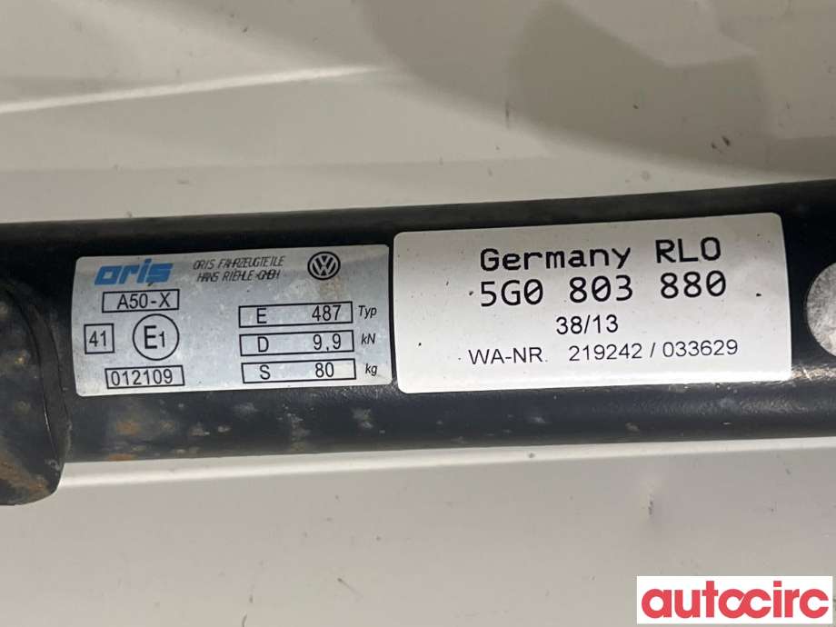 Hengerfeste til VW Golf VII 2012-2017 (Fase 1) (VOLKSWAGEN|5G0803881G|E487|5G0803880)