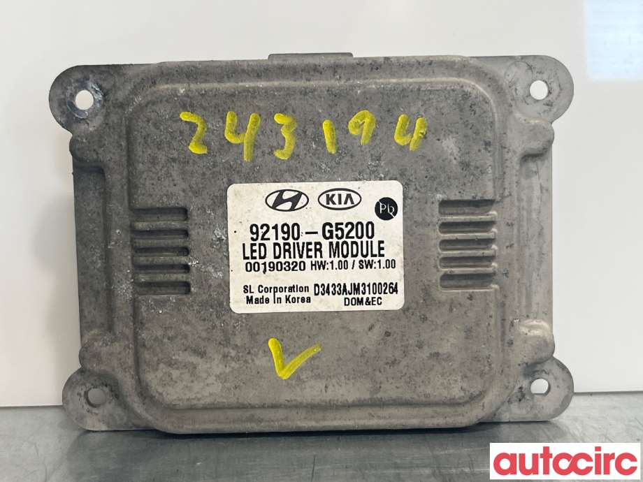 Styreenhet xenon/ballast til Kia Niro 2016-2021  (KIA|92190G5200)