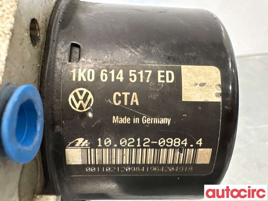 ABS sentral til VW Caddy 2010-2015 (Type III, Fase 2)  (VOLKSWAGEN|1K0614517ED|100212-09844)