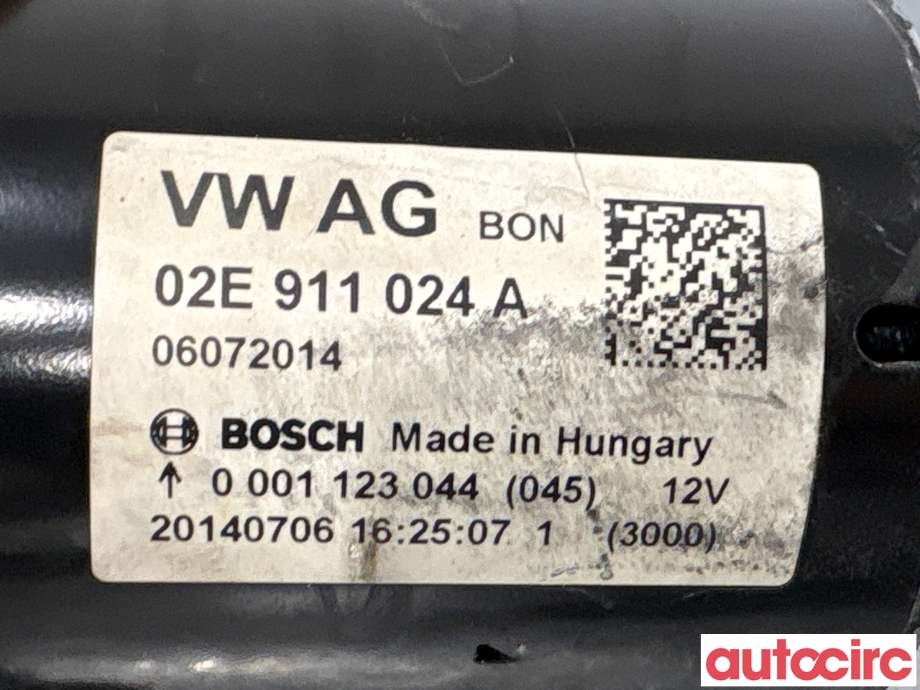 Starter diesel til VW Caddy 2010-2015 (Type III, Fase 2)  (VOLKSWAGEN|02E911024AX|0001123044|02E911024A)