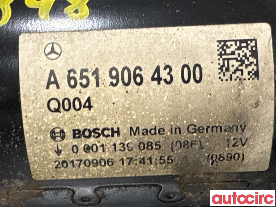 Starter diesel til Mercedes Vito 2014-->> (W447) (W447) (MERCEDES|A6519064300|0001139085)