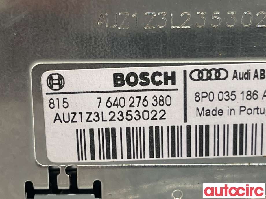 Bilstereo til Audi A3 2009-2012 (Type II, Fase 2)  (AUDI|8P0057185B|8P0035186AB)