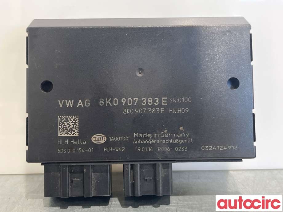 Styreenhet hengerfeste til Audi A4, 2007-2014 (Type IV) (B8) (B8) (AUDI|8K0907383E)