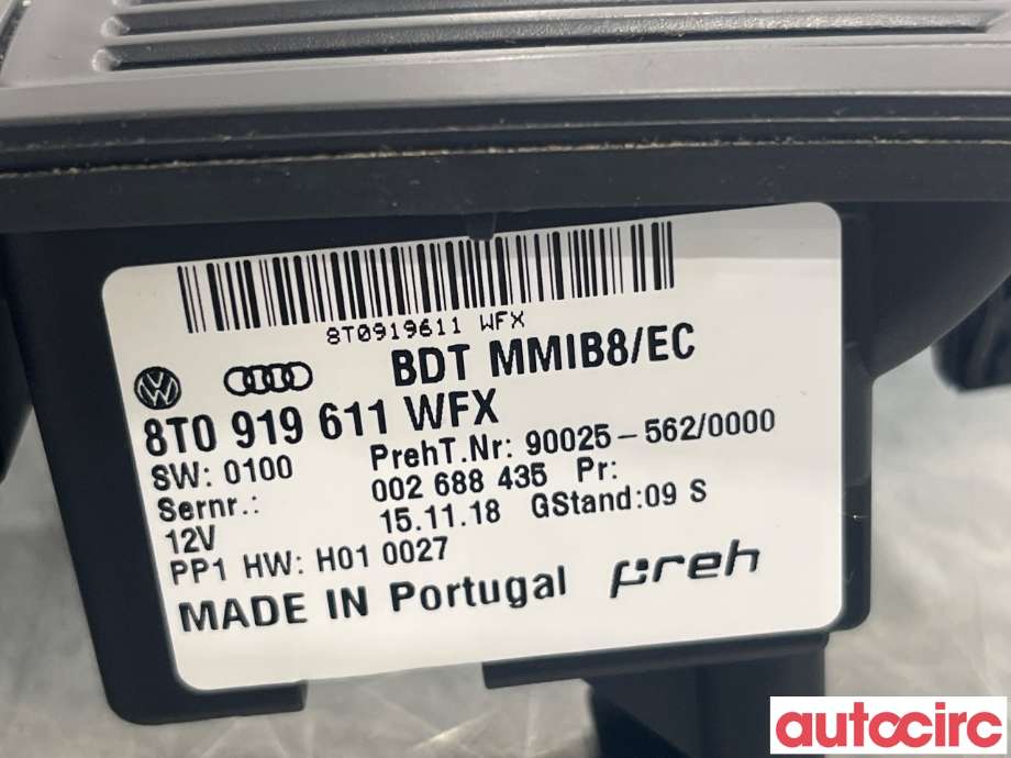 Bilstereo diverse til Audi A4 2007-2014 (Type IV) (B8) (B8) (AUDI|8T0919611)
