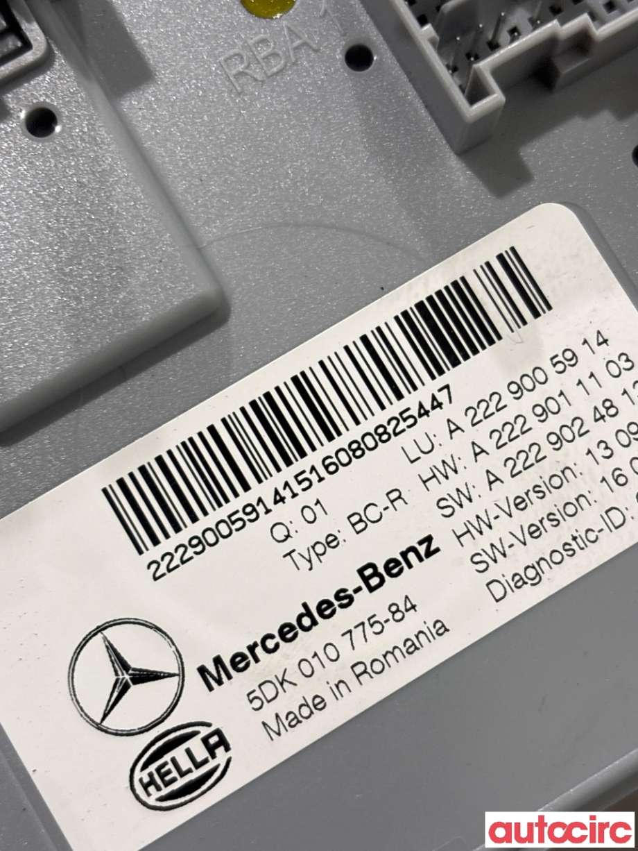Styreenhet diverse til Mercedes C-Klasse 2014-2018 (Fase 1) (W205) (W205) (MERCEDES|A2229005914|5DK010775-84)