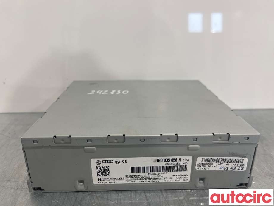 Bilstereo diverse til Audi A4 2007-2014 (Type IV) (B8) (B8) (AUDI|4G0035056H)