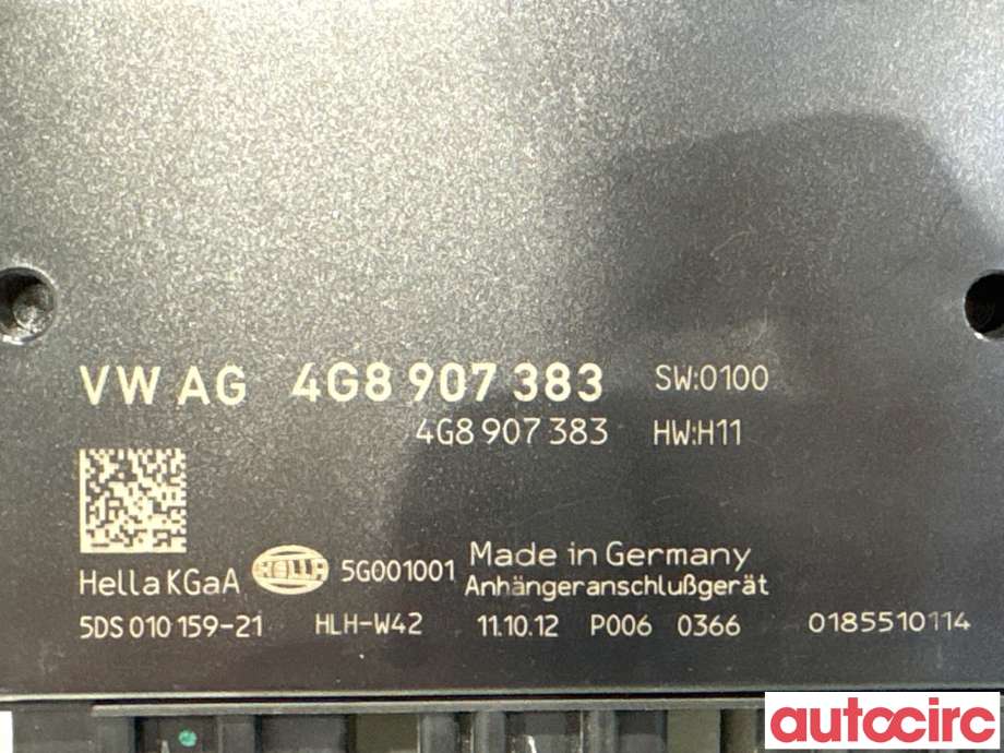 Styreenhet hengerfeste til Audi A6, Allroad 2012-2014 (Type III, Fase 1) (C7) (C7) (AUDI|4G8907383|5DS010159-21|4H0907383C)