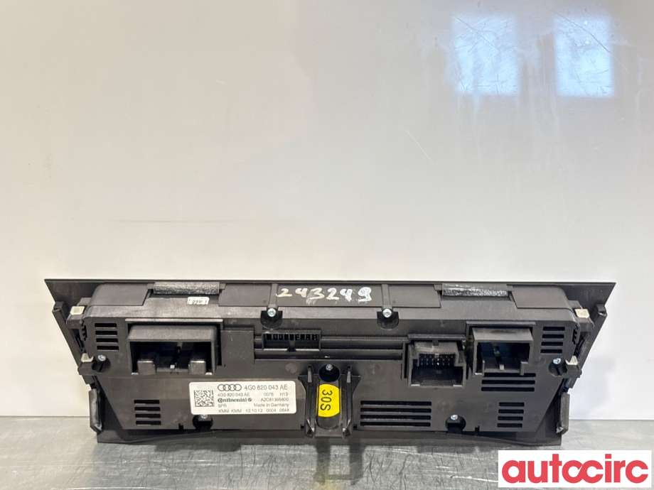 Varmeapparat betjening til Audi A6, Allroad 2012-2014 (Type III, Fase 1) (C7) (C7) (AUDI|4G0820043AE||4G0820043BD)