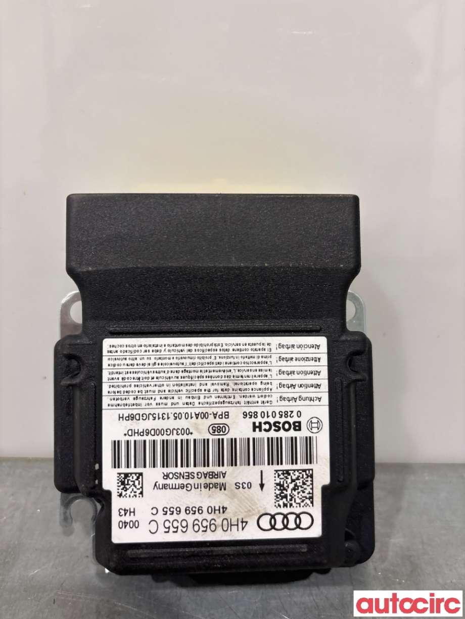 Airbag elektronikk til Audi A6, 2011-2014 (Type IV, Fase 1) (C7) (C7) (AUDI|4H0959655C)