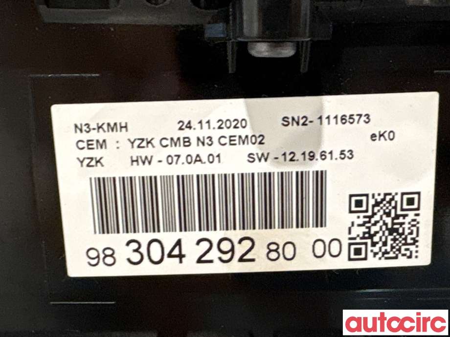 Instrumentpanel til Toyota Proace 2016-->> (Type II) (TOYOTA|SU001B2692||SU001B4039)