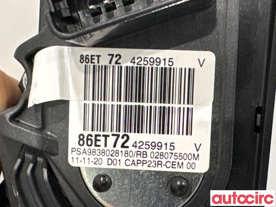 Pedal gass til Toyota Proace 2016-->> (Type II) (TOYOTA|SU001B3020||9838028180)