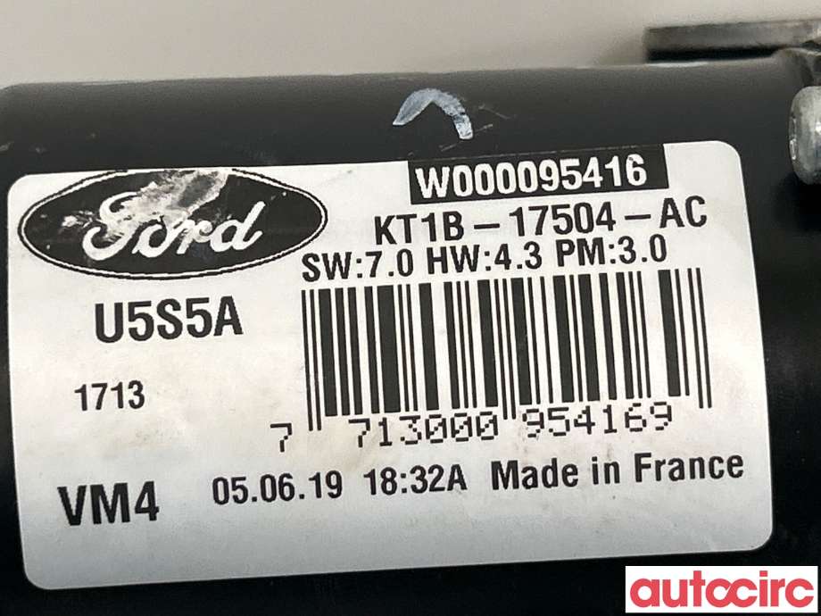 Viskermotor frontrute til Ford Transit Connect 2018-->> Type II, Fase 2 (FORD|2283433|W000095416|KT1B-17504-AC)