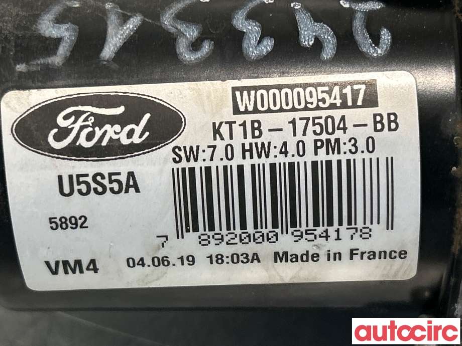 Viskermotor frontrute til Ford Transit Connect 2018-->> Type II, Fase 2  (FORD|2283434|W000095417|KT1B-17504-BB)