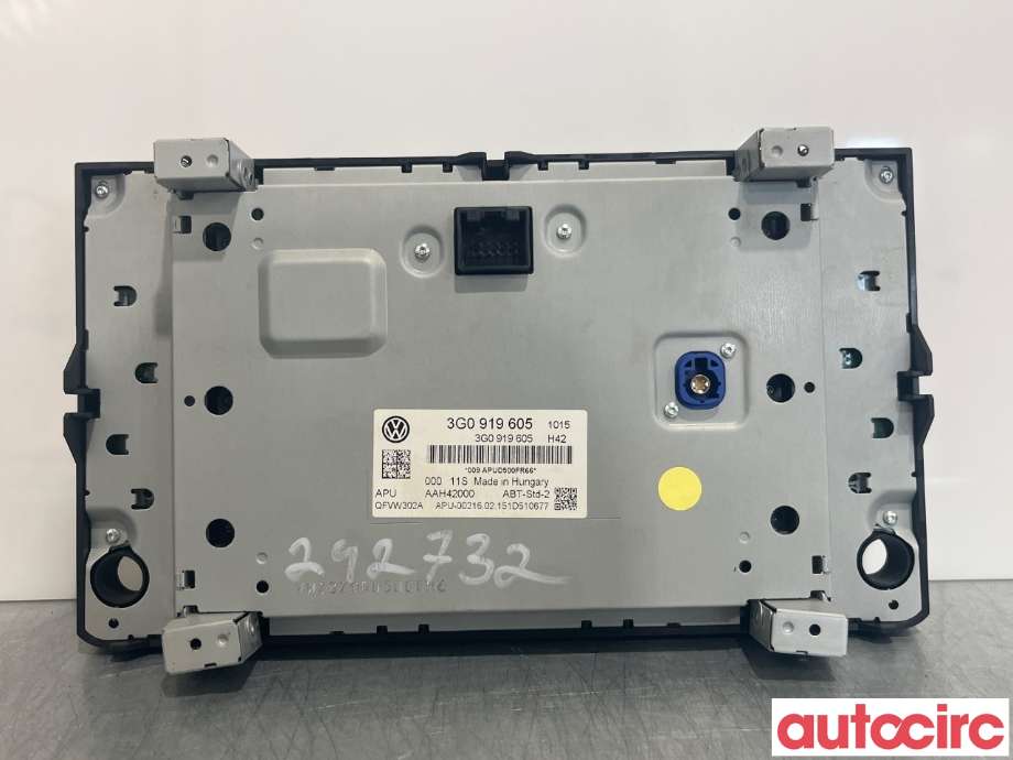 Bilstereo til VW e-Golf 2014-2017 (Fase 1)  (VOLKSWAGEN|3G0919605)