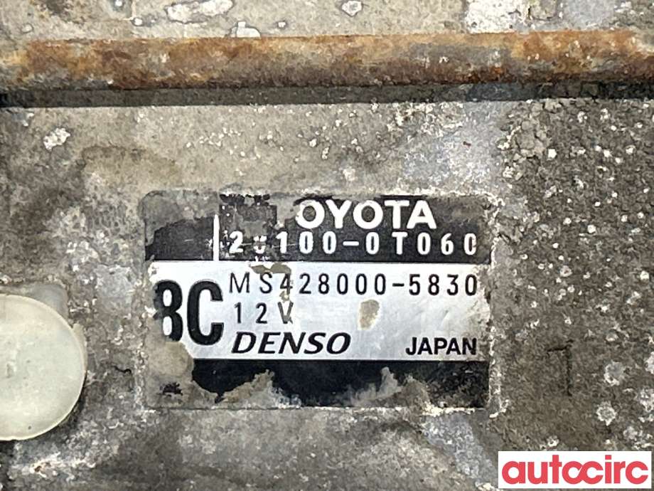 Starter til Toyota Avensis 2009-2015 (Type III, Fase 1)  (TOYOTA|281000T030|MS428000-5830|28100-0T060)