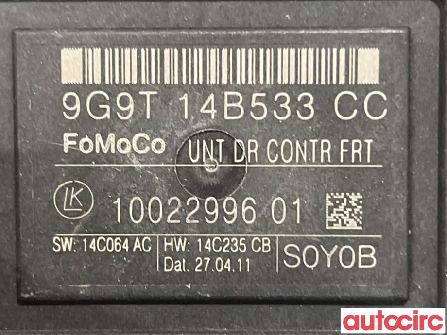 Styreenhet dør venstre foran til Volvo XC70 2008-2013 (Type II, Fase 1)  (VOLVO|31343466||9G9T14B533CC)
