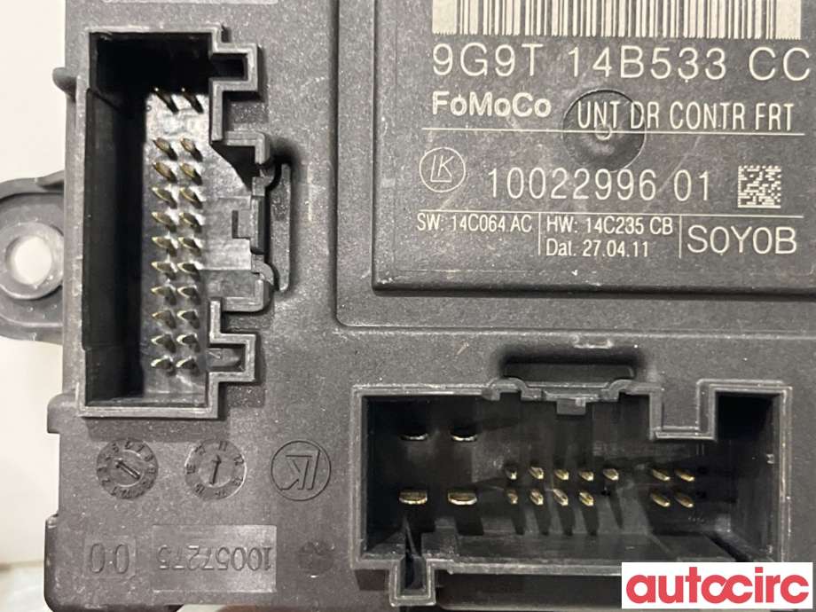 Styreenhet dør venstre foran til Volvo XC70 2008-2013 (Type II, Fase 1)  (VOLVO|31343466||9G9T14B533CC)