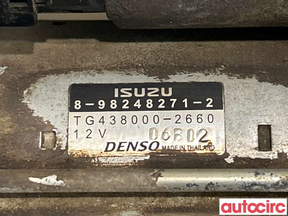Starter diesel til Isuzu D-Max 2017-2020 (Type II, Fase 2) (ISUZU|8982482712|TG438000-2660|8-98248271-2)