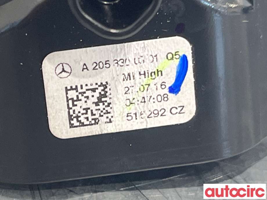 Dashbord friskluftdyse til Mercedes C-Klasse 2014-2018 (Fase 1) (W205) (W205) (MERCEDES|A2058300301)