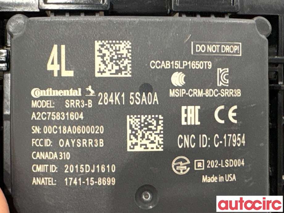 Sensor radar til Nissan Leaf 2018-->> (Type II) (NISSAN|284K15SA0A|A2C75831604)