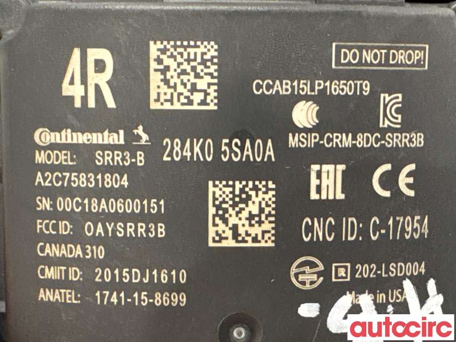 Sensor radar til Nissan Leaf 2018-->> (Type II) (NISSAN|284K05SA0A|A2C75831804)