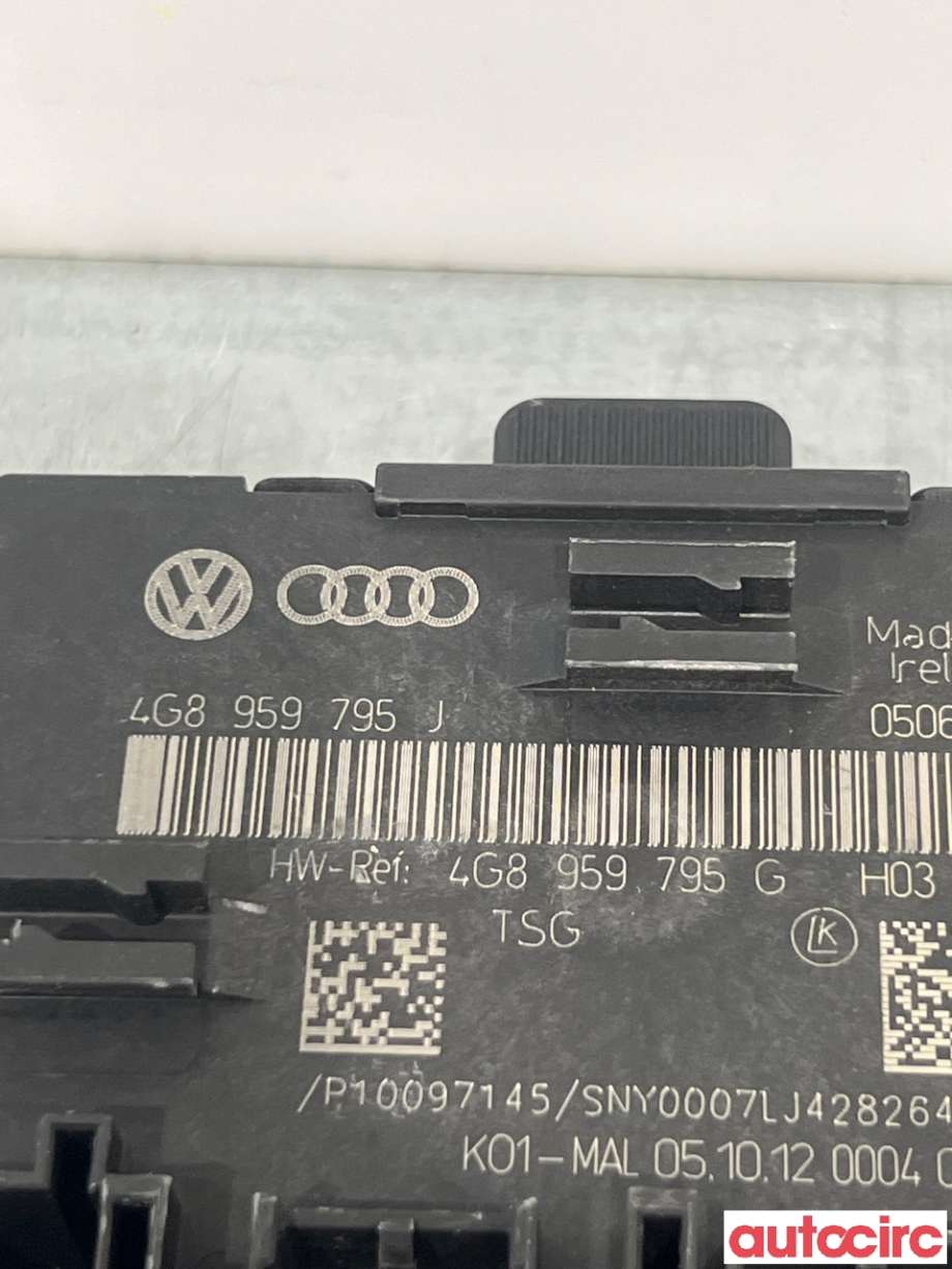 Styreenhet dør venstre foran til Audi A6, Allroad 2012-2014 (Type III, Fase 1) (C7) (C7) (AUDI|4G8959795D||4G8959795J)