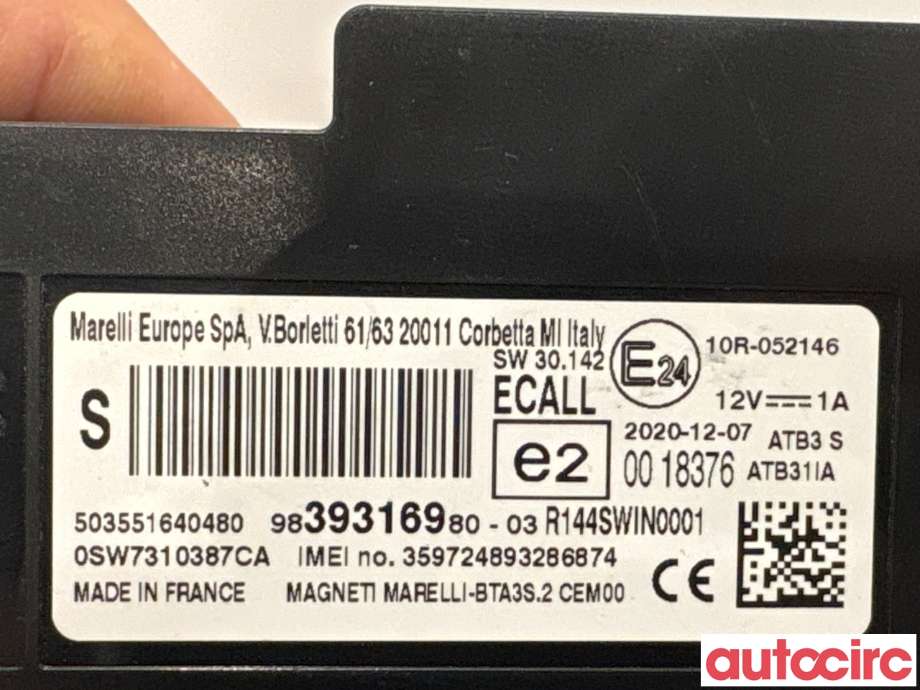 Styreenhet diverse til Toyota Proace 2016-->> (Type II)  (TOYOTA|SU001B2469||SU001B4385)