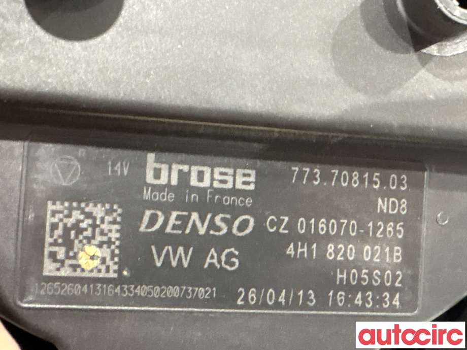 Varmeapparat motor til Audi A6 2011-2014 (Type IV, Fase 1) (C7) (C7) (AUDI|4H1820021B|016070-1265|4H1820021C)