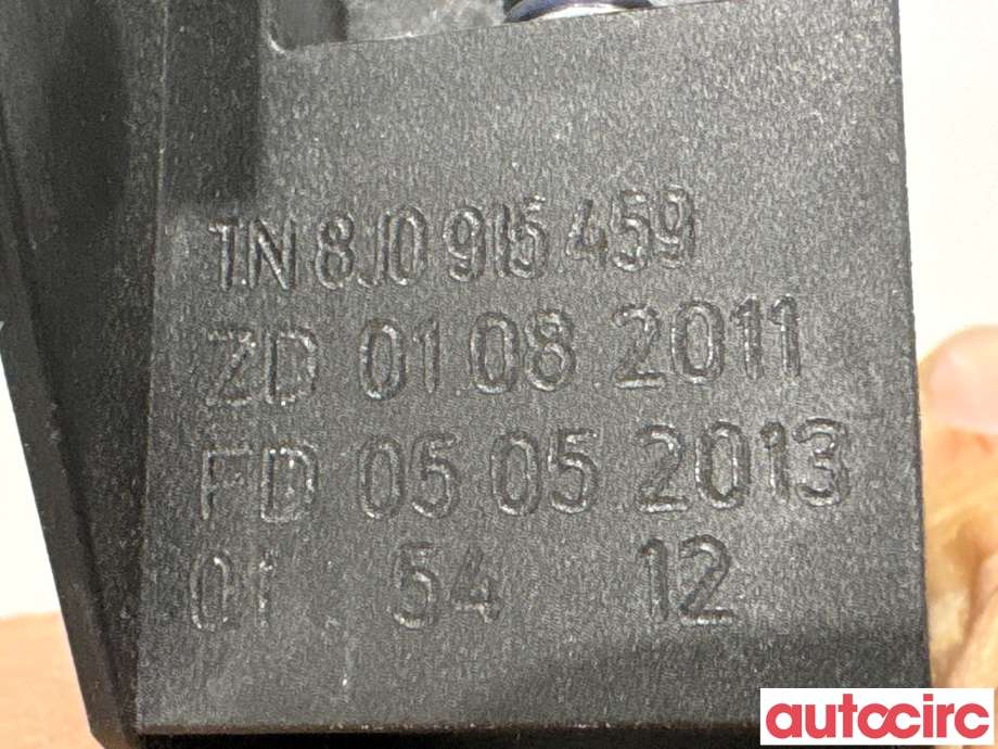 Sikringsboks til Audi A6 2011-2014 (Type IV, Fase 1) (C7) (C7) (AUDI|8J0915459|)