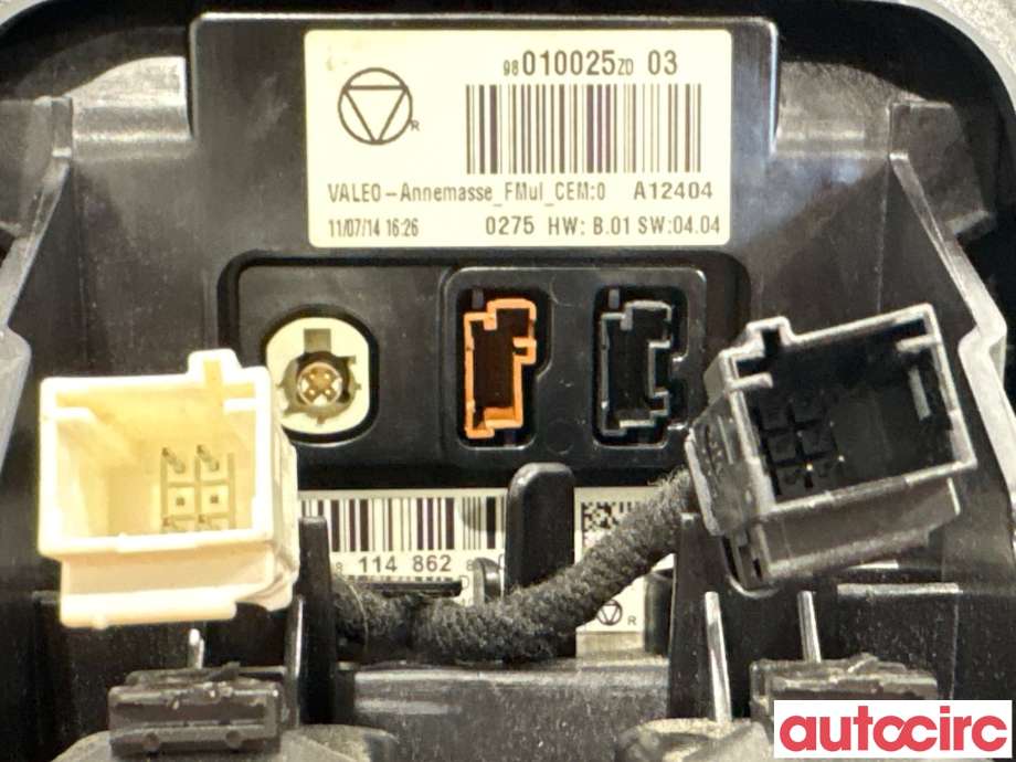 Multimedia display (MCU - Media Controller Unit) til Citroën C4, Cactus 2014-2017 (Fase 1)  (CITROEN|98010025ZD|)