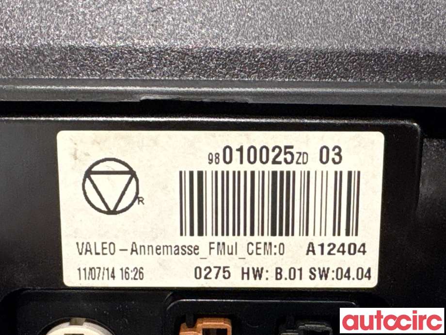 Multimedia display (MCU - Media Controller Unit) til Citroën C4, Cactus 2014-2017 (Fase 1)  (CITROEN|98010025ZD|)