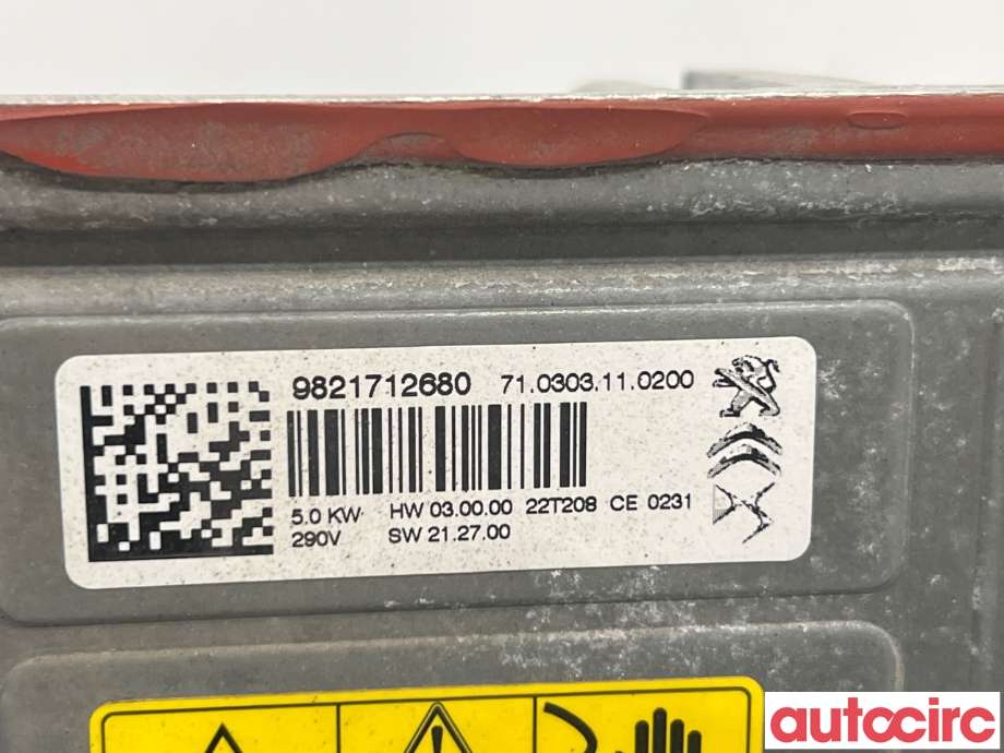 Motorvarmer elektrisk til Toyota Proace 2016-->> (Type II) (TOYOTA|SU001B3008||9821712680)